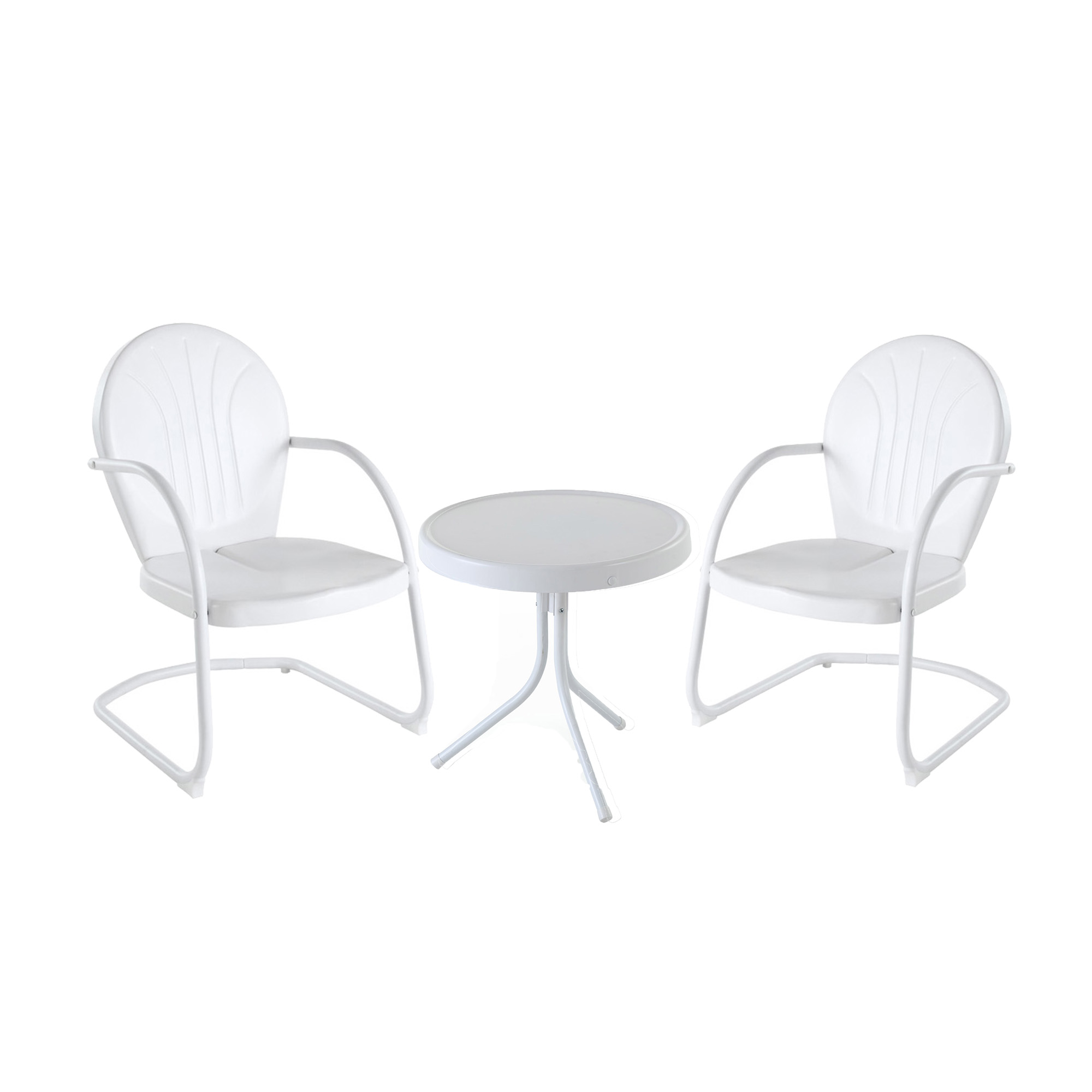 Crosley Griffith 3 Piece Metal Outdoor Conversation Side Table Crosley Griffith 3 Piece Metal Outdoor Conversation Side Table Seating Set